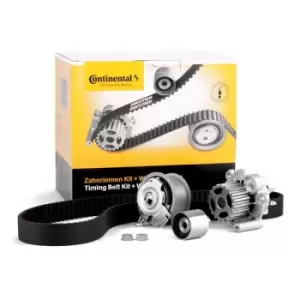 Image of CONTITECH Water Pump + Timing Belt Kit VW,AUDI,FORD CT1028WP3