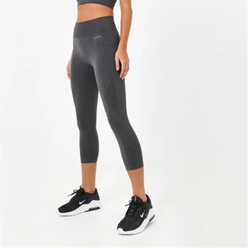 Image of USA Pro Seamless Capri Cropped Leggings - Grey