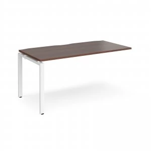 Image of Adapt II Add On Unit Single 1600mm x 800mm - White Frame Walnut top