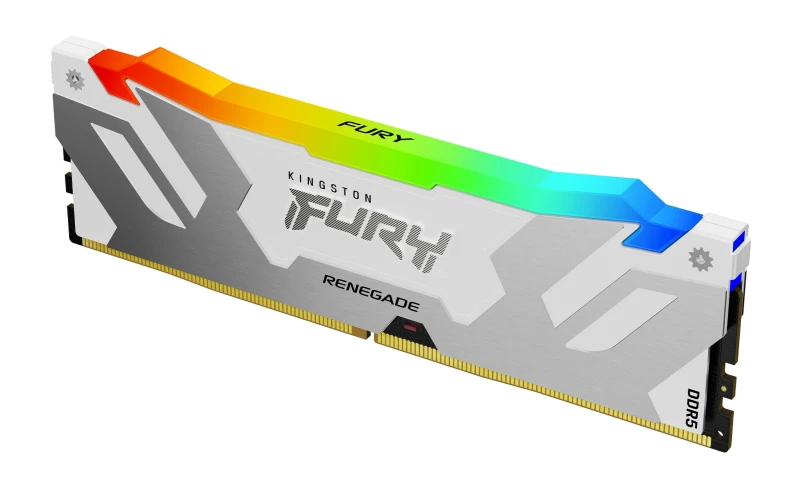 Image of Kingston Technology 16GB 6400 DDR5 DIMM FURY Ren RGB WHT XMP