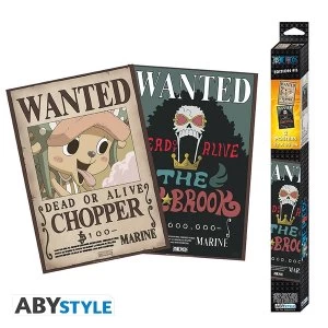 Image of One Piece - Wanted Brook & Chopper Poster