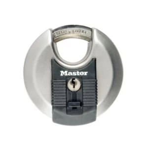 Image of Master Lock Excell Steel 4 pin tumbler cylinder Closed shackle Padlock W70mm