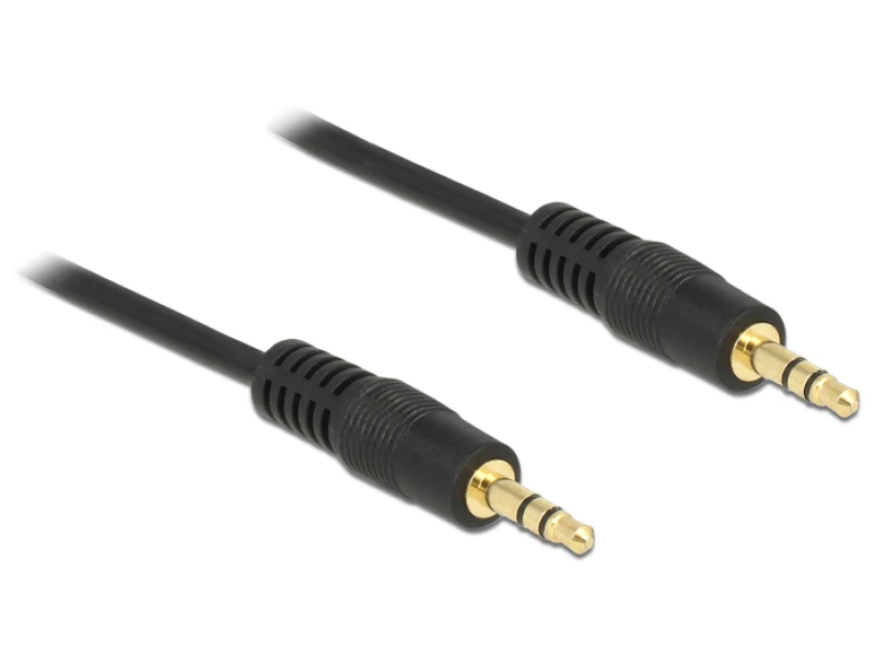 Image of DeLOCK 1m 3.5mm M/M audio cable Black