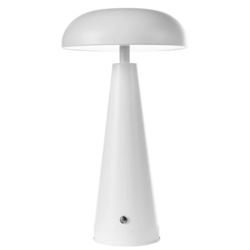 Image of Beliani Wireless LED Table Lamp Bocono With Dimmer Metal White