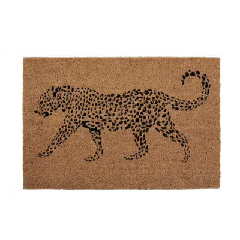 Image of Premier Housewares Leopard Doormat Brown