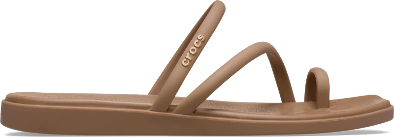 Image of Crocs Women Miami Toe Loop Sandals Milk Chocolate 7