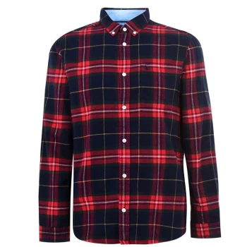 Image of Jack Wills Grant Tartan Flannel Check Shirt - Red