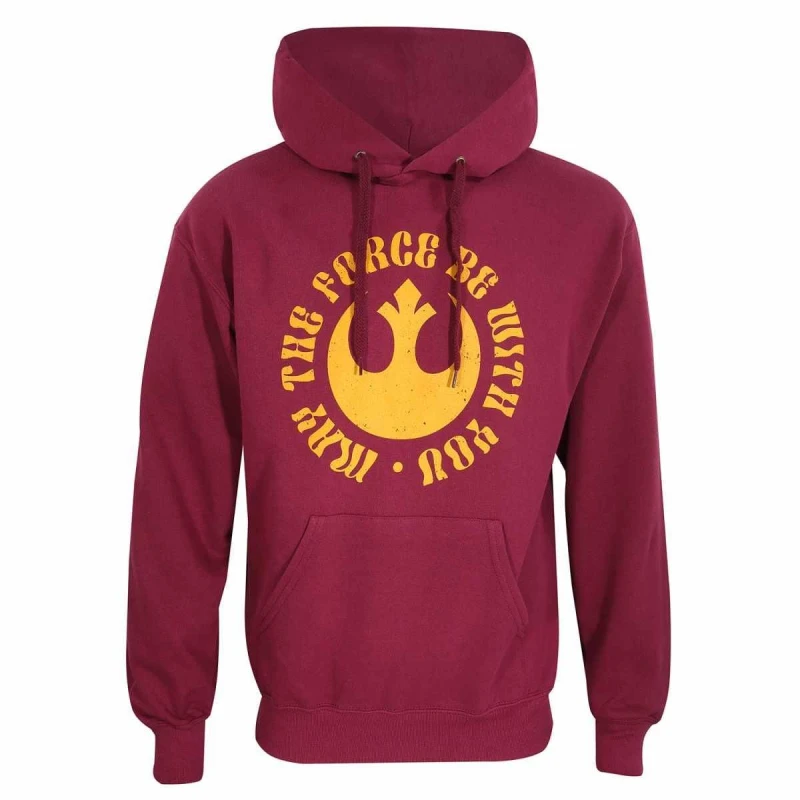 Image of Star Wars May The Force Be With You Hoodie Red unisex