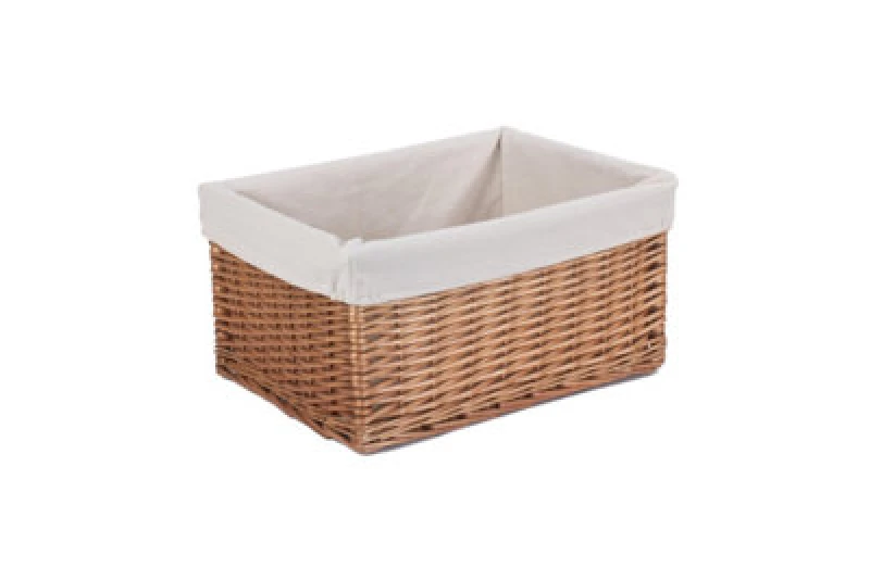 Image of Red Hamper St025/1 Wicker Small Lined Double Steamed Storage Basket