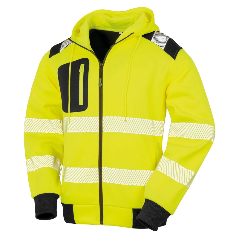 Image of Result Result Men Safety Hoodie in Yellow Size: Medium Yellow M Male 5059699641976