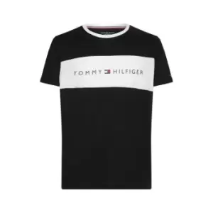 Image of Tommy Hilfiger Neck Short Sleeve T Shirt - Black