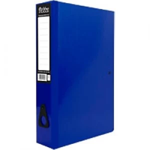 Image of Pukka Brights Box Files Foolscap 75mm Navy Pack of10