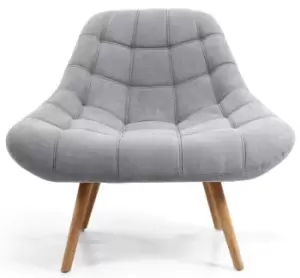 Image of Shell Light Grey Armchair