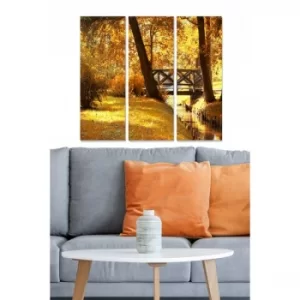 Image of MDF3710302 Multicolor Decorative MDF Painting (3 Pieces)