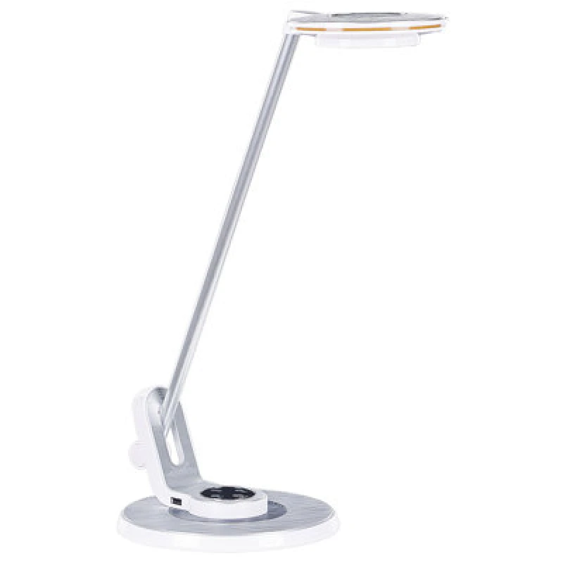 Image of Beliani LED Desk Lamp Corvus With Dimmer Metal White/ Silver