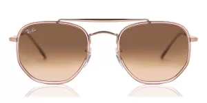 Image of Ray-Ban The Marshal Round Sunglasses - Copper