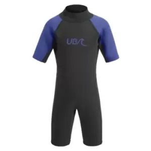 Image of UB Kids Sharptooth Shorty Wetsuit Black/Blue 3-4 Years