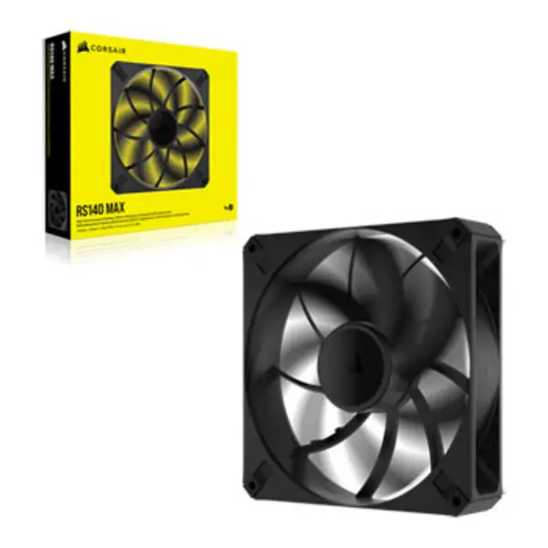 Image of Corsair RS140 MAX 14cm PWM Thick Case Fan 30mm Thick Magnetic Dome Bearing 1600 RPM Liquid Crystal Polymer Construction CO-9050174-WW