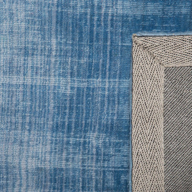 Image of Beliani Rug Ercis Blue 200 X 200 Cm Viscose