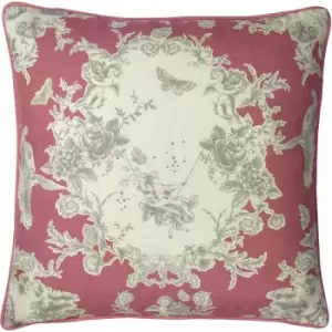 Image of Paoletti - Burford Floral Cushion Berry - Berry