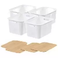 Image of SmartStore Storage Basket Plastic White 28 (W) x 37 (D) x 29 (H) cm 3187781431801004