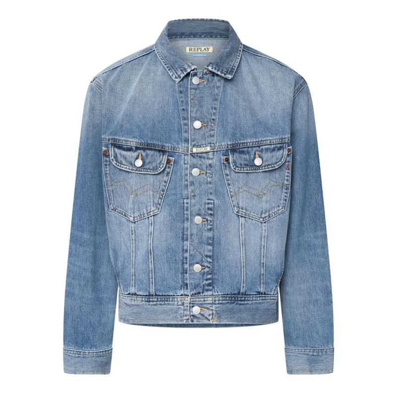 Image of Replay 9zero1 Denim Jacket Blue male S