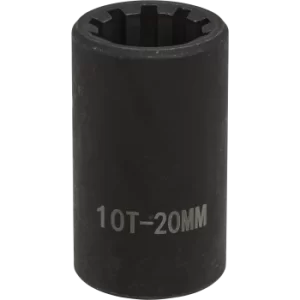 Image of Sealey 1/2" Drive 10 Point Square Ribe Brake Caliper Socket 1/2" 20mm