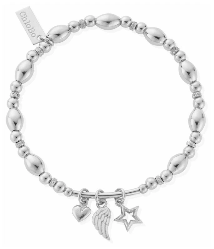 Image of ChloBo SBMULHW Hope And Wisdom Sterling Silver Bracelet Jewellery