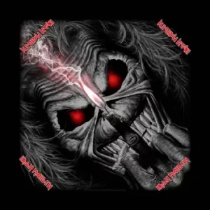 Image of Iron Maiden - Eddie Candle Finger Unisex Bandana - Black