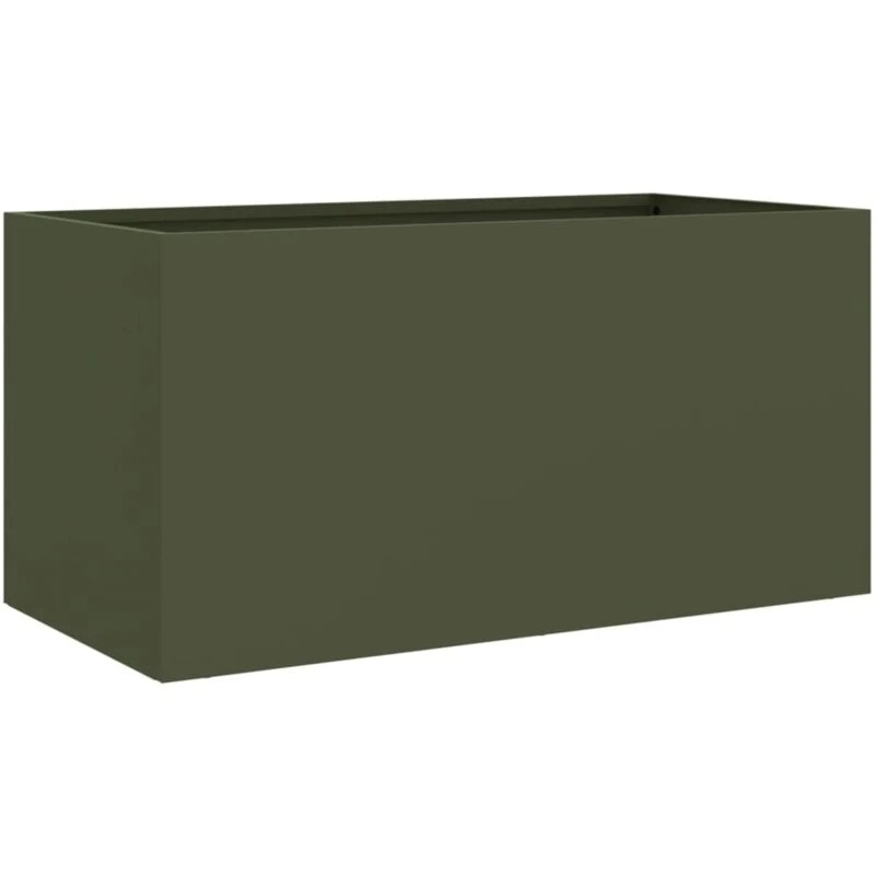 Image of VIDAXL Planter Olive Green 62x30x29cm Steel Vidaxl 8721012364509