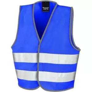 Image of SAFE-GUARD by Result Childrens/Kids Core Enhanced Hi-Vis Vest (10-12 Years) (Royal Blue) - Royal Blue