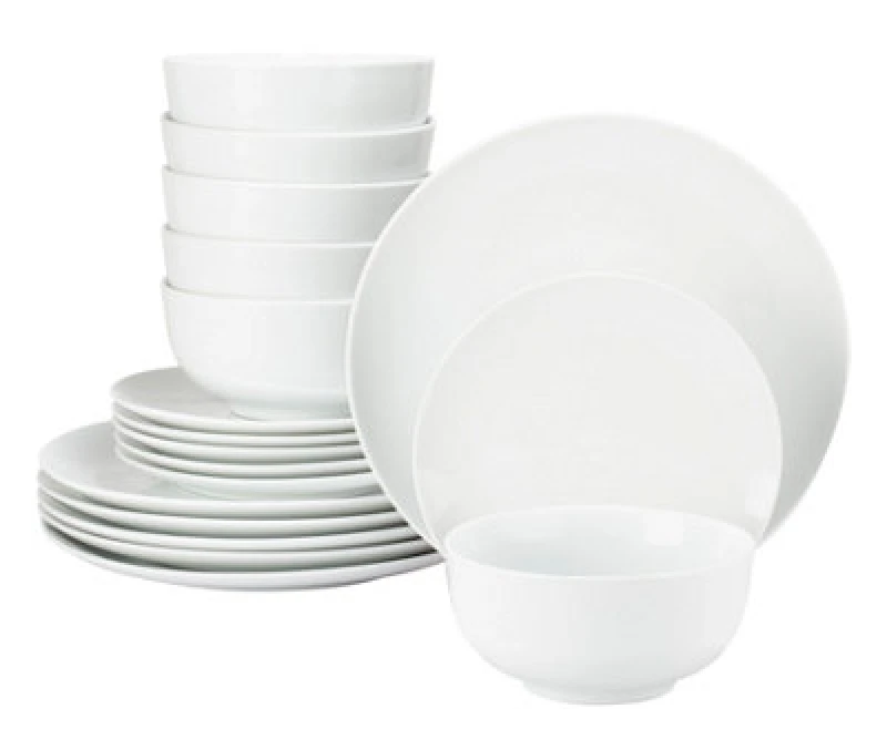 Image of 18Pc Vermont Super White Dinner Set