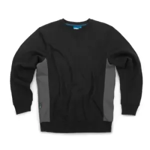 Image of Tough Grit 2-Tone Sweatshirt Black / Charcoal - XXXL