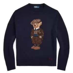 Image of Polo Ralph Lauren Bear Pullover, Bear Navy, Male, Crewnecks, 710876521001