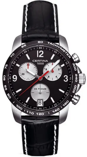 Image of Certina Watch DS Podium Chrono Quartz - Black CRT-023