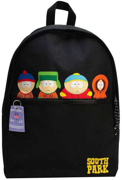 Image of South Park Characters Backpack Black multicolour