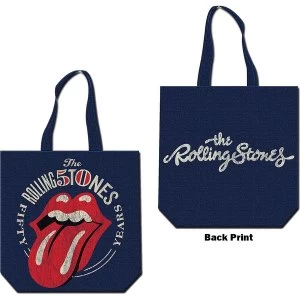 Image of The Rolling Stones - 50th Anniversary Cotton Tote Bag