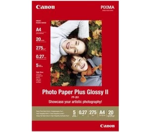 Image of Canon A4 Glossy Photo Paper 20 Sheets