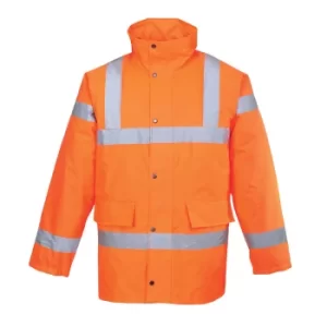 Image of Oxford Weave 300D Class 3 Hi Vis Traffic Jacket Orange 3XL