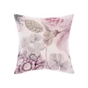 Image of Linen House Ellaria Cushion Cover (One Size) (Lilac/Powder Pink)