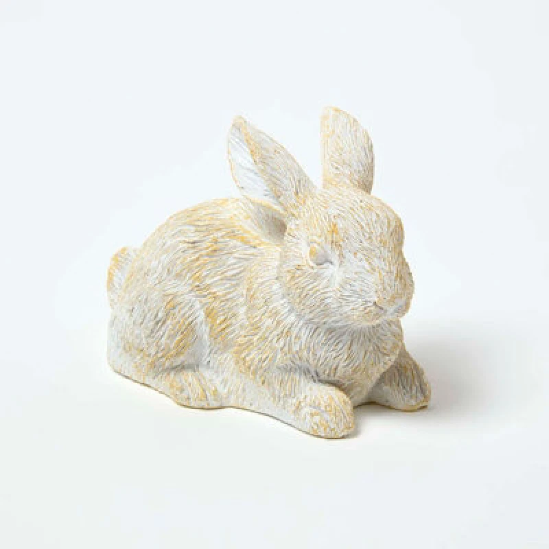 Image of Homescapes White Rabbit Hollow Resin Key Keeper