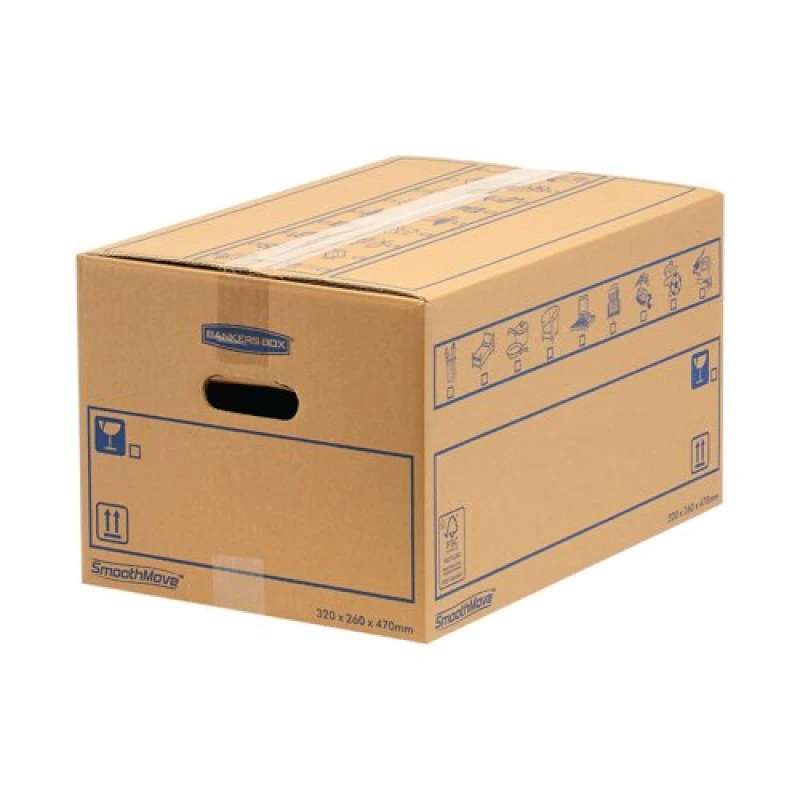 Image of Bankers Box Double Wall SmoothMove C-Flute Everyday Moving Box 39 Litre (10 Pack) 6203601