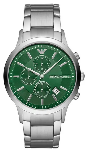 Image of Emporio Armani AR11507 Mens Green Chronograph Dial Watch