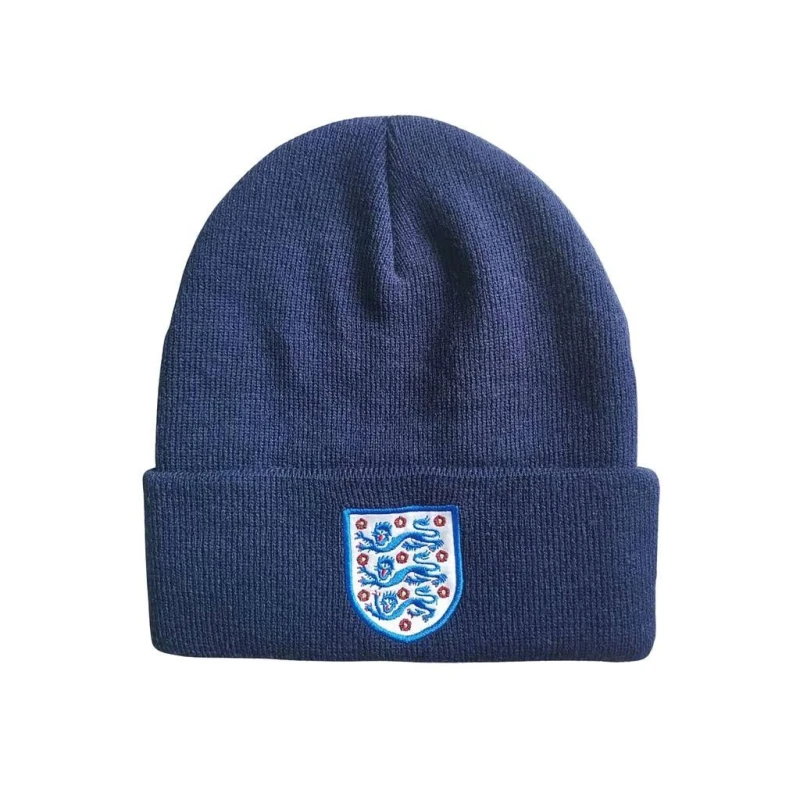 Image of England FA Mens Core Cuffed Beanie in Navy Navy Male One Size