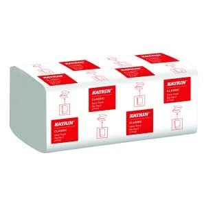 Image of Katrin Classic Zig Zag 2-Ply White 200 Sheet Pack of 20 35298