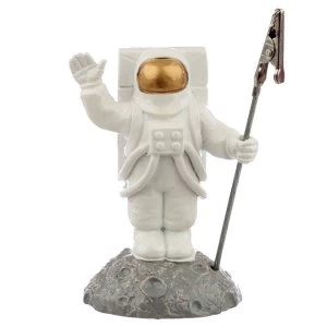 Image of Astronaut on the Moon Memo Postcard Clip Holder