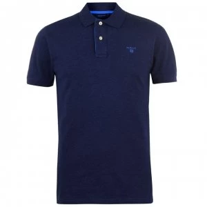 Image of Gant Short Sleeve Polo Shirt - Indigo 901