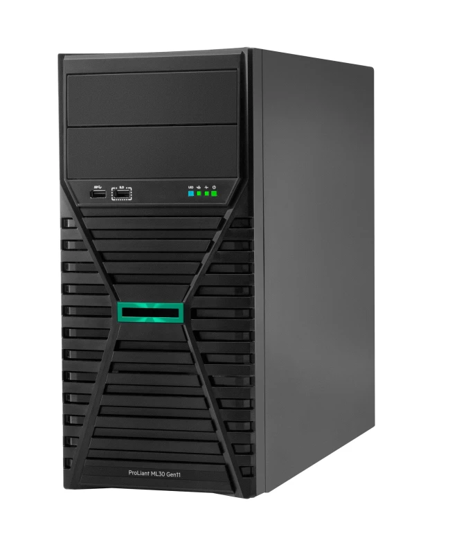 Image of HP Enterprise HPE ProLiant ML30 Gen11 6333P 3.1GHz 6c 1P 1x32GB-U 8SFF MR216i-p 2x480GB SSD 2x1000W PS EU Server P87458-425