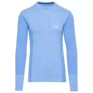 Image of Trespass Mens Timo Long Sleeve Active Top (XL) (Bright Blue Marl)