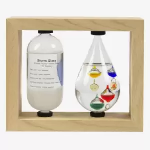 Image of Galileo Thermometer and Storm Glass Weather Station